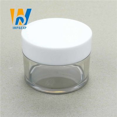 barattoli cosmetici di plastica della radura di 20ml 30g 30ml 2 Oz 1 Oz con i piccoli contenitori di campione cosmetici dei coperchi