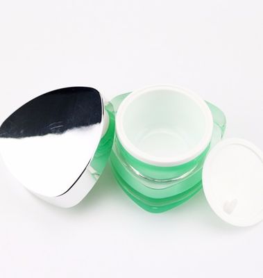 Doppio strato crema cosmetico di plastica vuoto nero porpora 5ml 50ml 10 Oz dei barattoli di Brown recipienti di plastica di 10 grammi